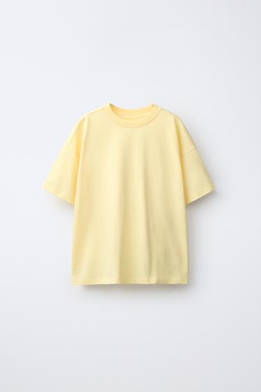 PLAIN T-SHIRT - Mid-yellow by Zara