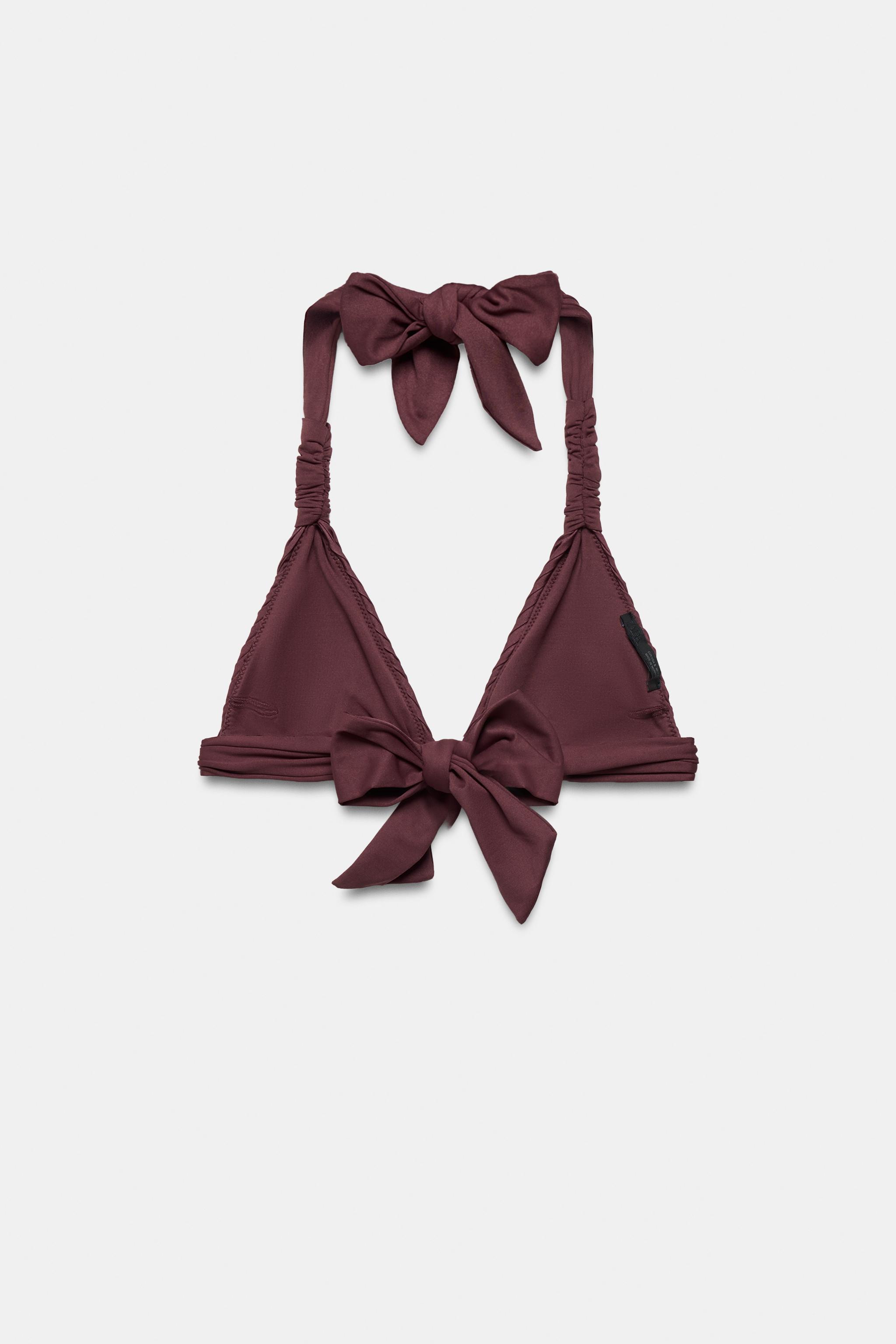 HAUT DE BIKINI TRIANGLE PLISSÉ
