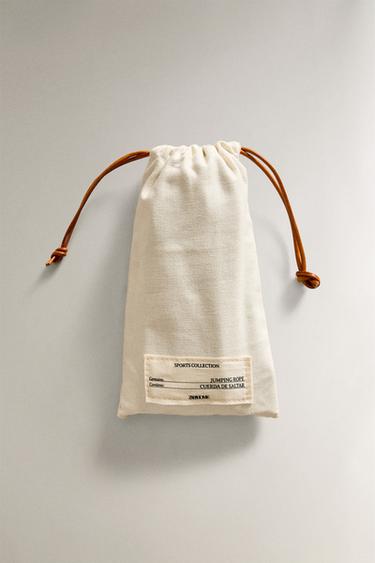 LEATHER SKIPPING ROPE - Brown by Zara - Image 3