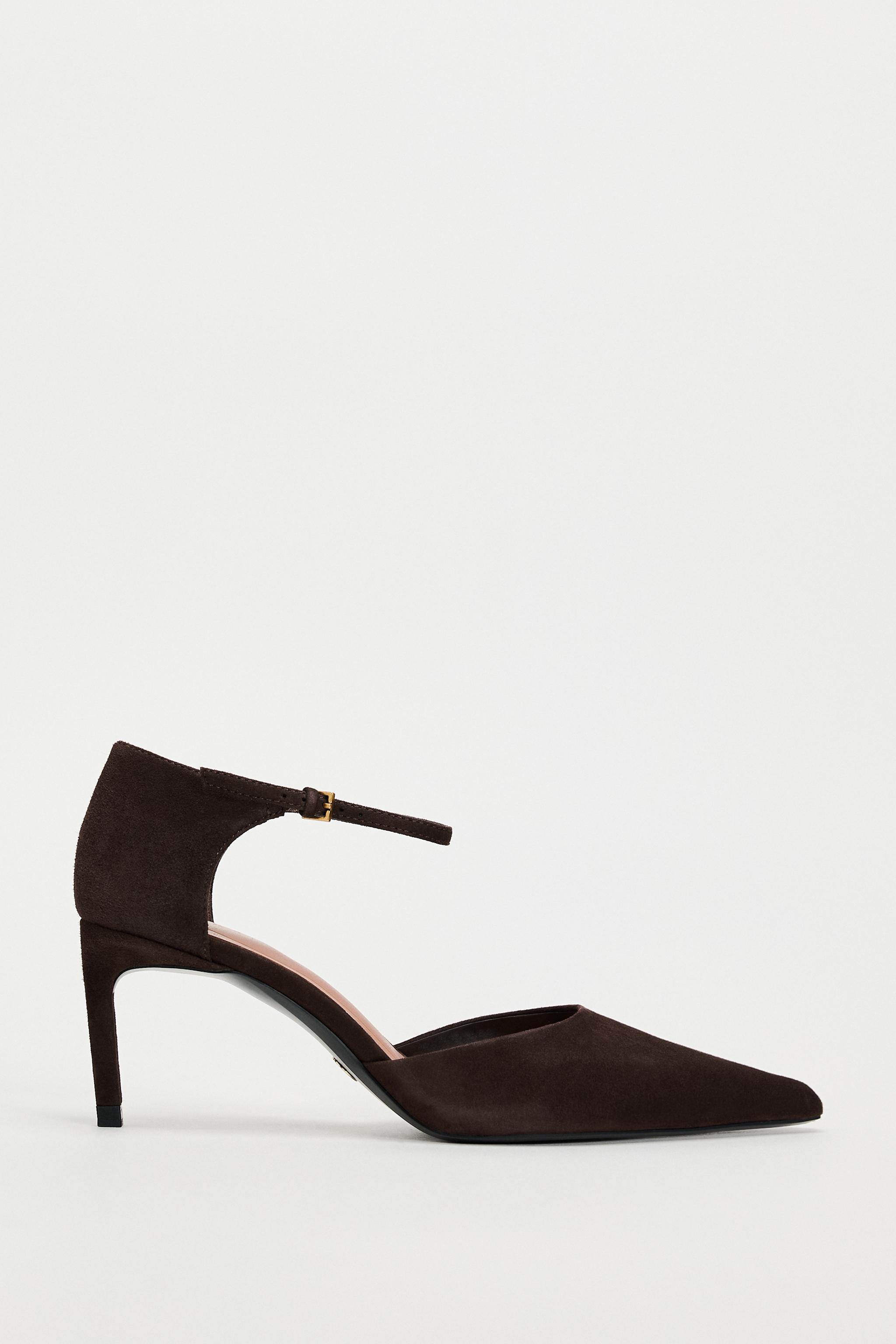 Zara 2024 suede heels