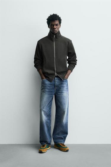 INTERLOCK RIBBED JACKET - Anthracite grey by Zara