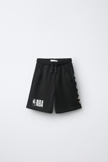 NBA MULTI TEAMS PRINTED BERMUDA SHORTS - Dark anthracite by Zara