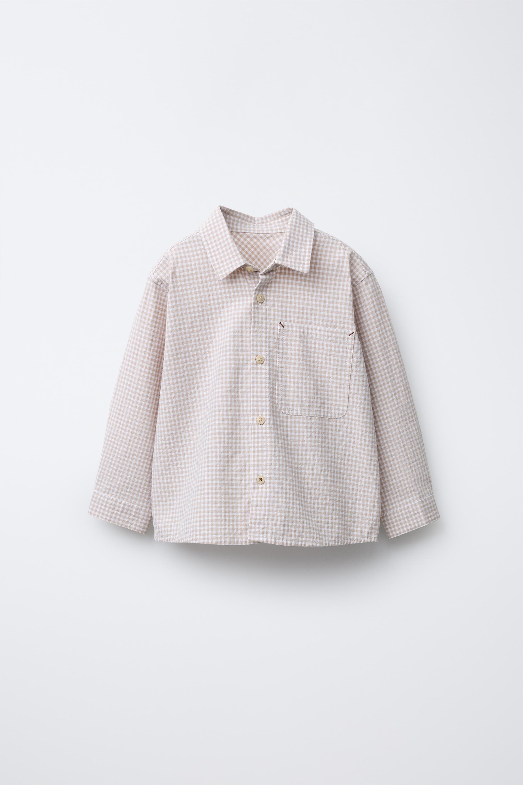 CHEMISE À POCHE CARREAUX VICHY