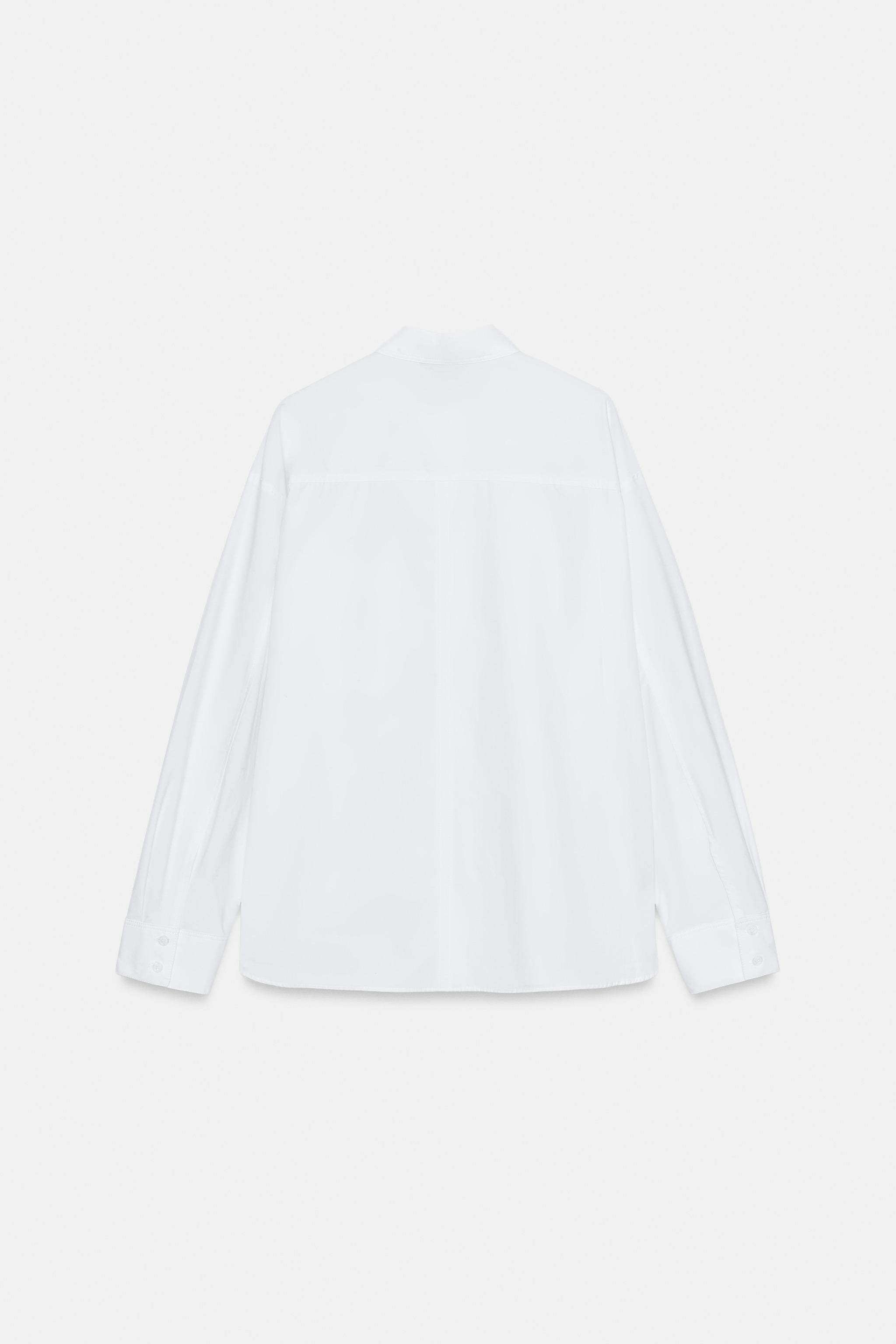 CHEMISE EN POPELINE À POCHE