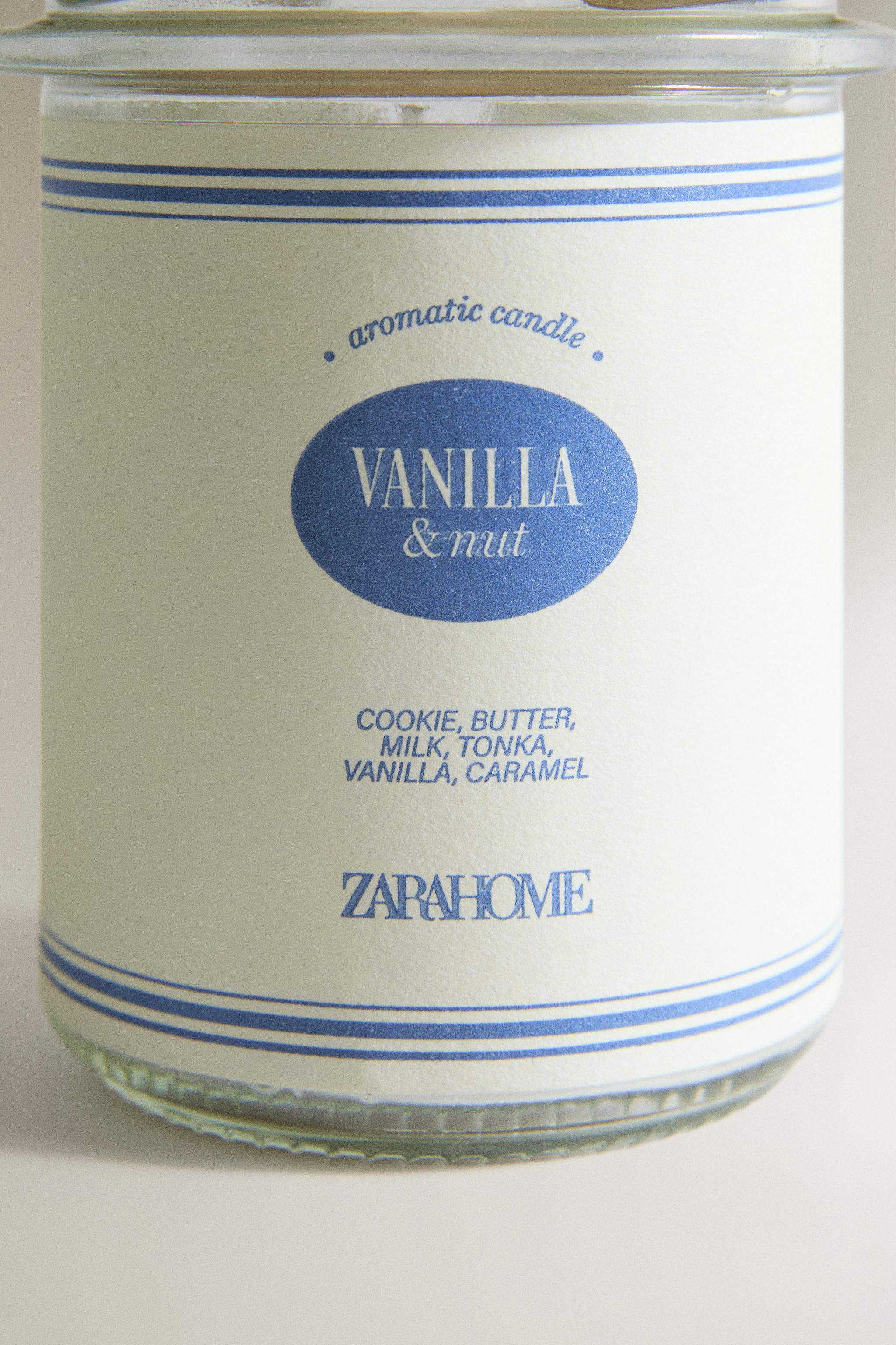 (130 G) VANILLA & NUT SCENTED CANDLE
