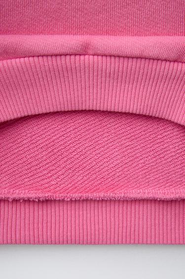 SWEAT À NUMÉRO IMPRIMÉ - Rose craie de Zara - Image 3
