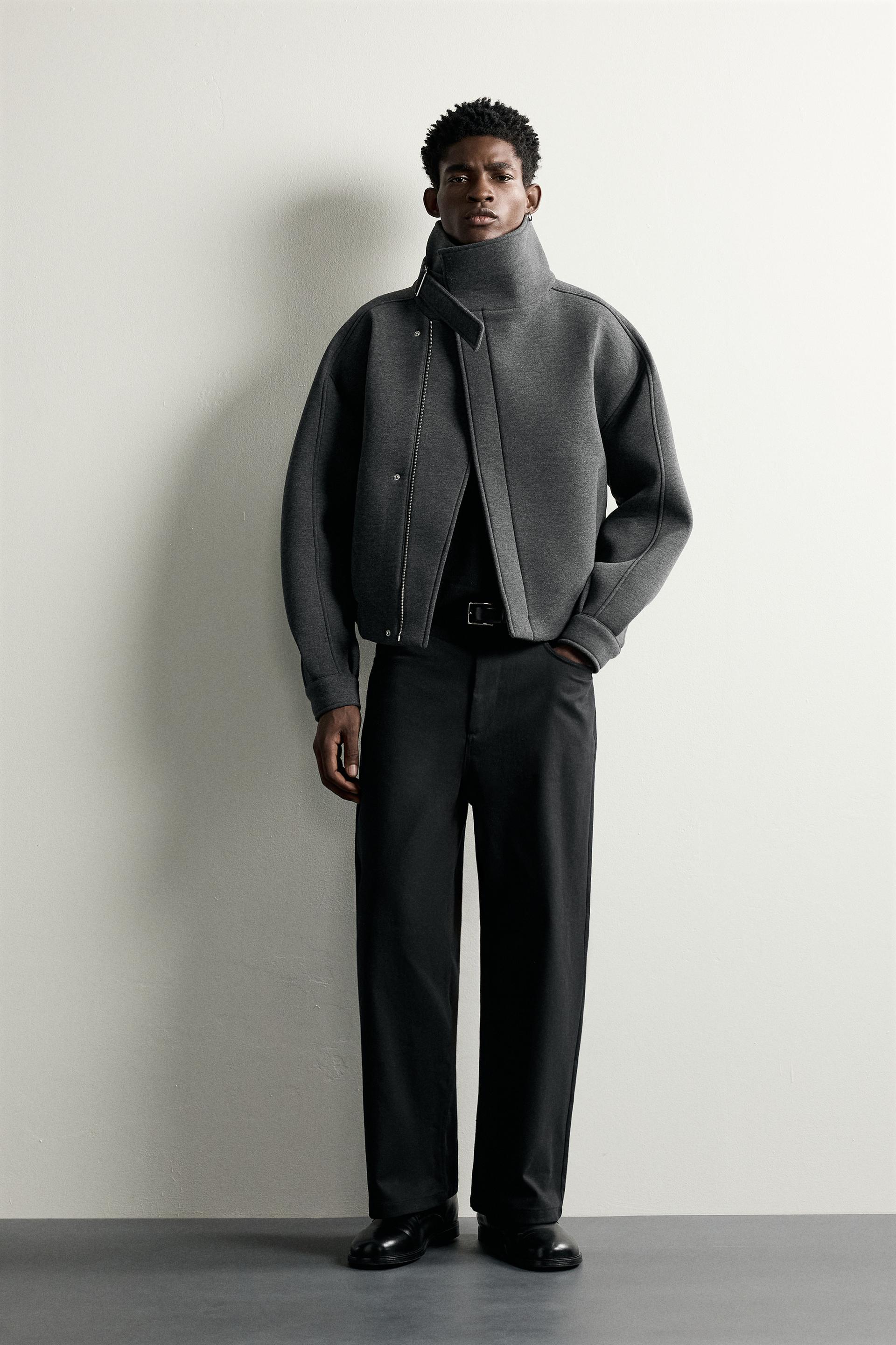 Technical Wraparound Collar Jacket