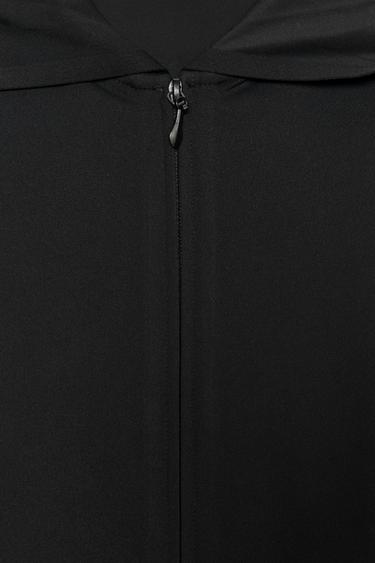 POLYAMIDE HOODIE - Black by Zara - Image 7