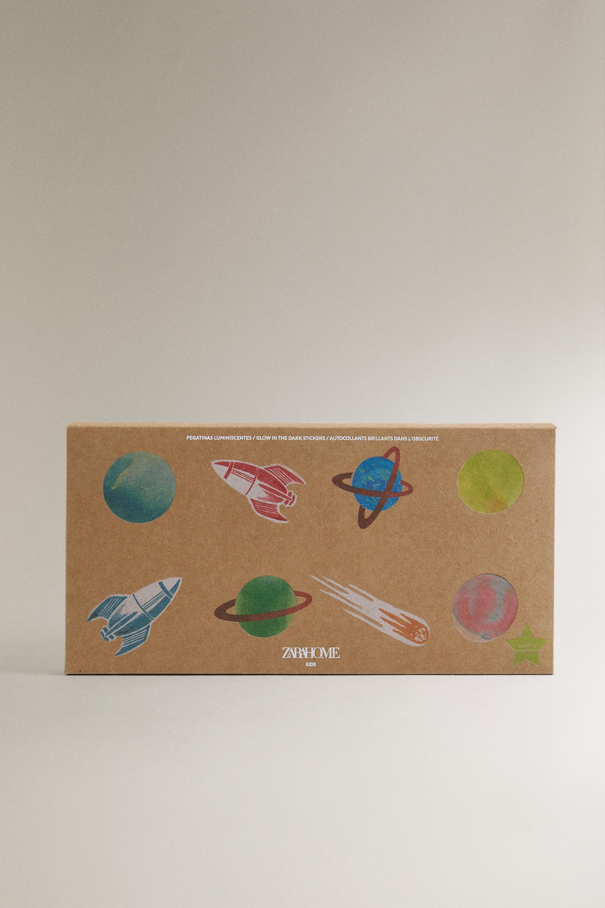 Zara KIDS' GLOW-IN-THE-DARK SPACE STICKERS — фото 4