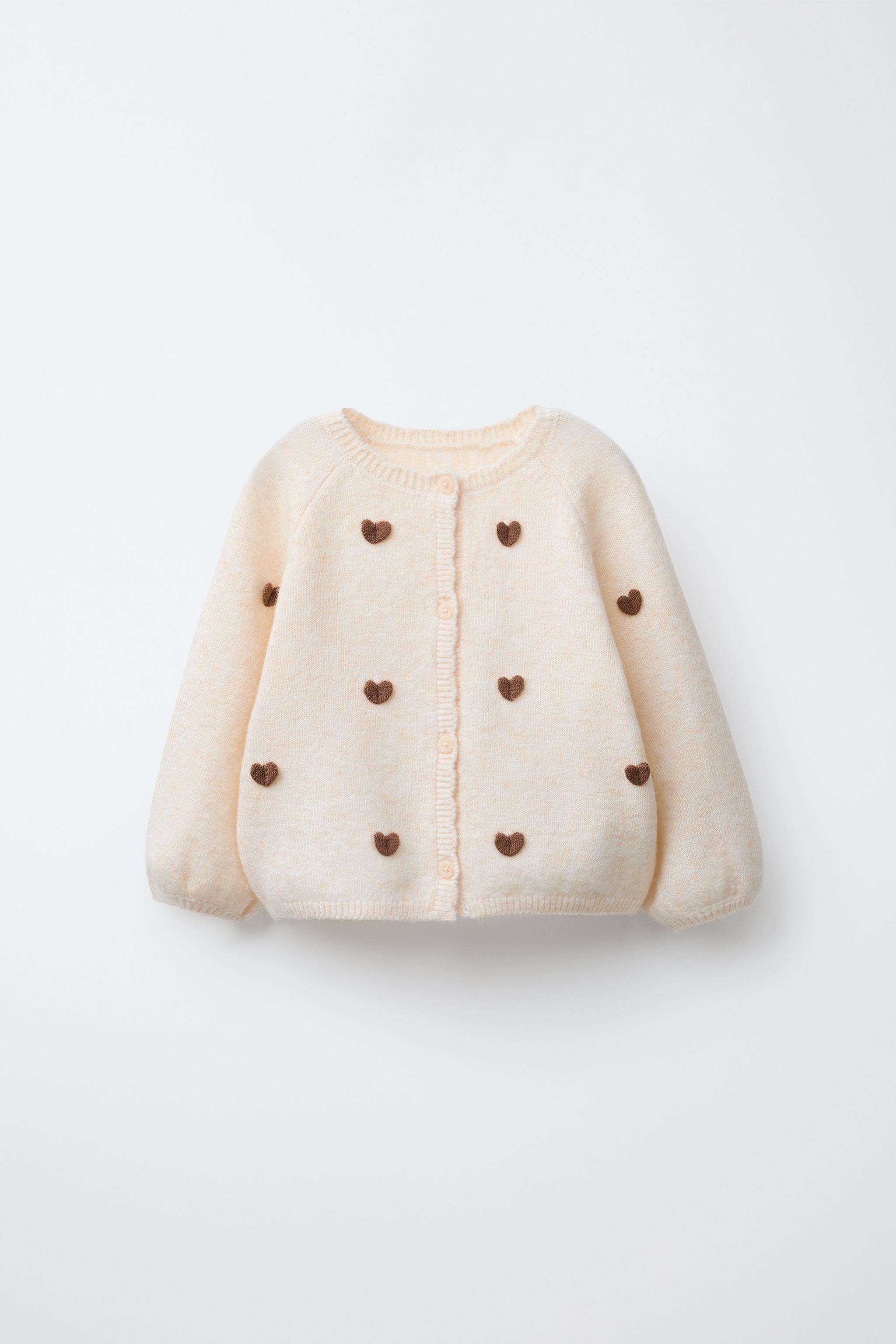 GILET EN MAILLE CŒURS