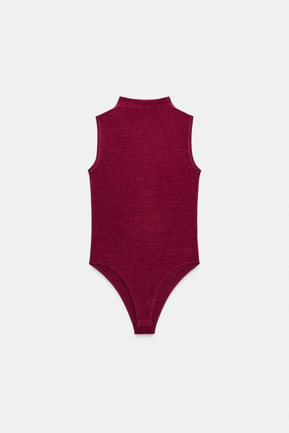 SLEEVELESS BODYSUIT - Burgundy de Zara - Imagen 0