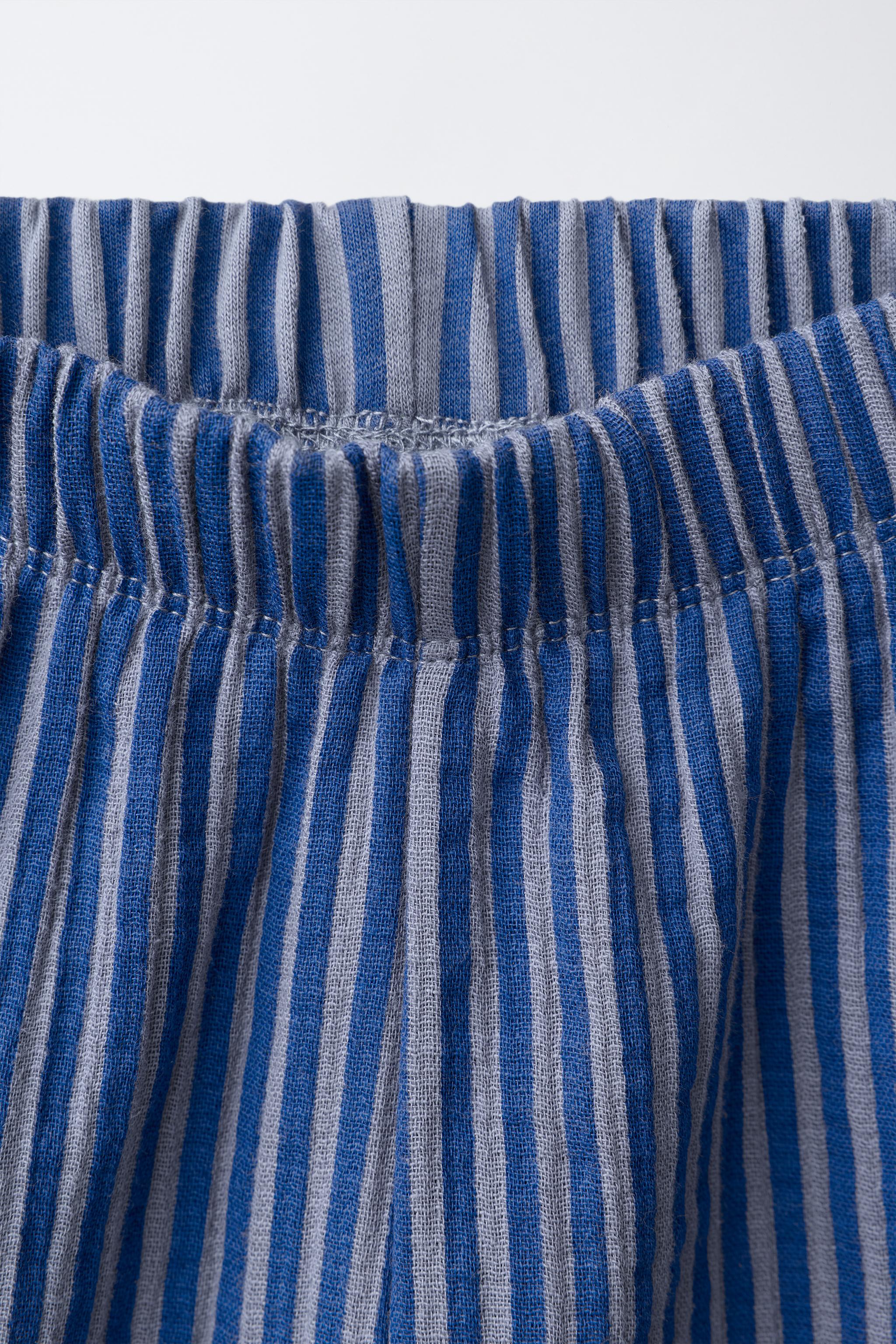 Детские брюки Zara STRIPED RICKRACK PANTS — фото 3