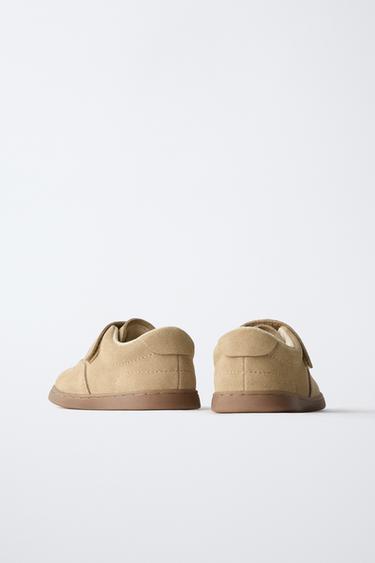 TENNIS OU BASKET CUIR - Marron sable de Zara - Image 4