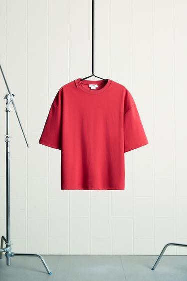 LIMITED EDITION INTERLOCK T-SHIRT - Red by Zara - Image 0
