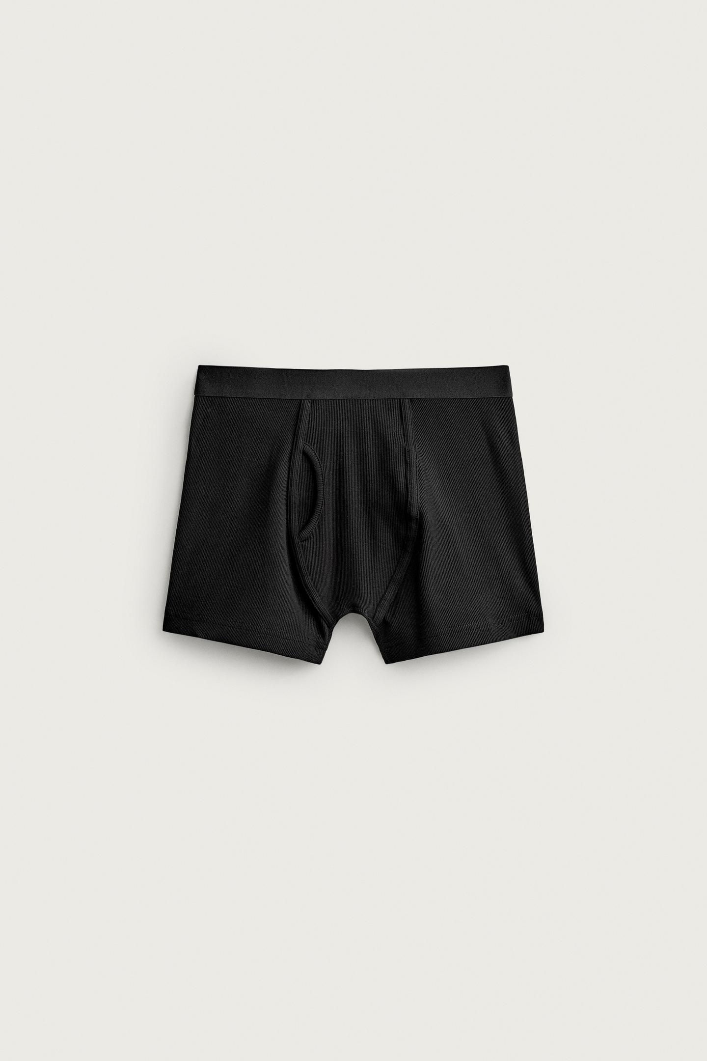 Трусы-боксеры для мужчин, в рубчик, 2 шт. — Zara, цвет: Various — фото 3