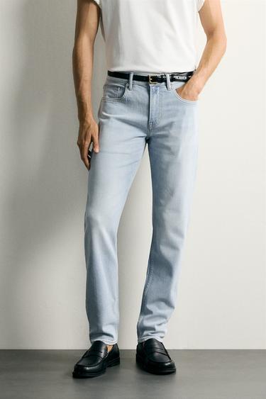 JEAN SLIM BASIQUE - Bleu ciel de Zara