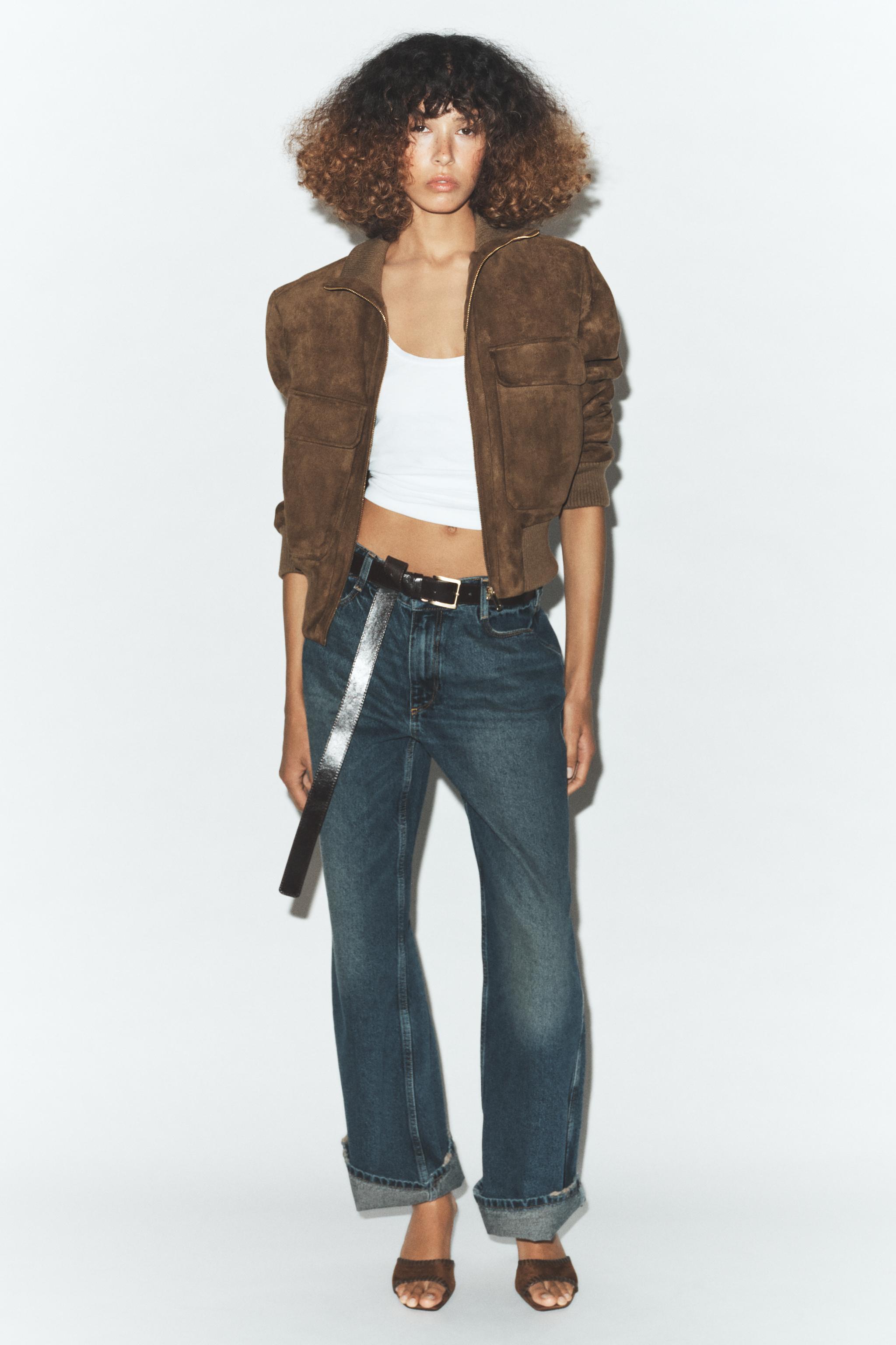 VESTE BOMBER COL MONTANT CÔTELÉ