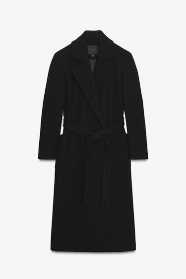WOOL BLEND COAT ZW COLLECTION - Black by Zara - Image 0