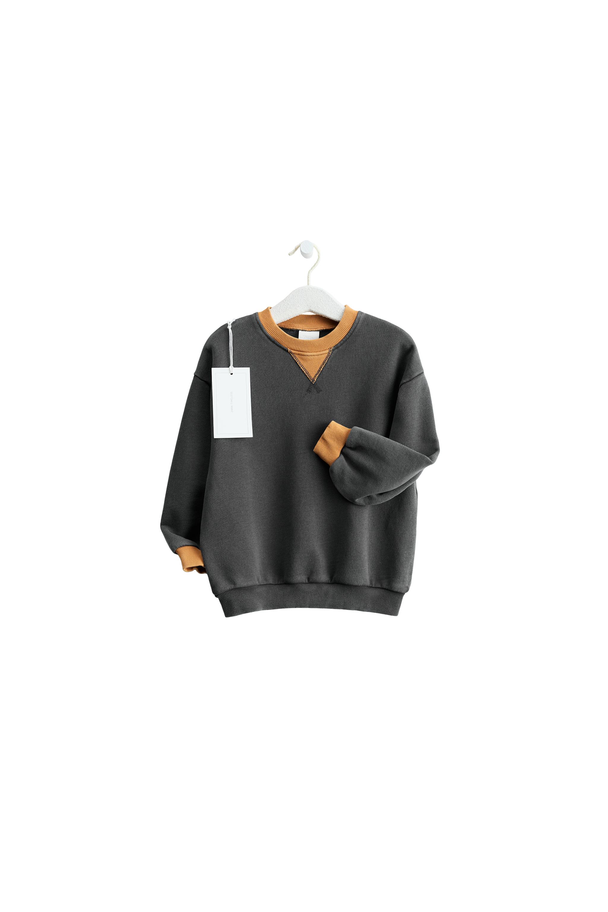 ZARA TIMELESS - PLAIN CONTRAST SWEATSHIRT