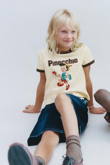 PINOCCHIO © DISNEY PRINT T-SHIRT - Vanilla by Zara