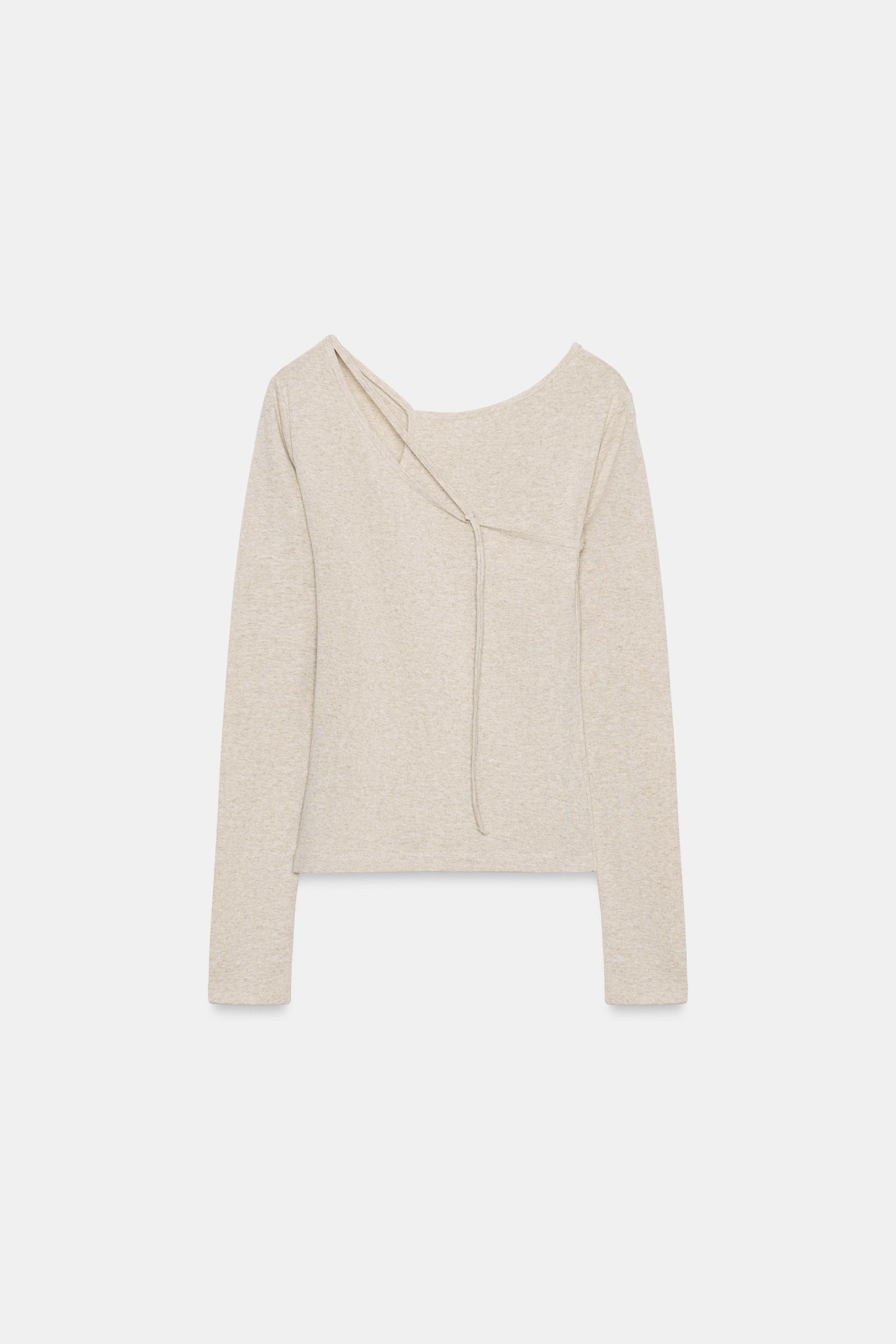 T-SHIRT EFFET DOUBLE BOUCLE