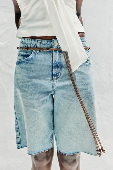 BERMUDA Z1975 EN JEAN TAILLE NORMALE - Bleu moyen de Zara - Image 1