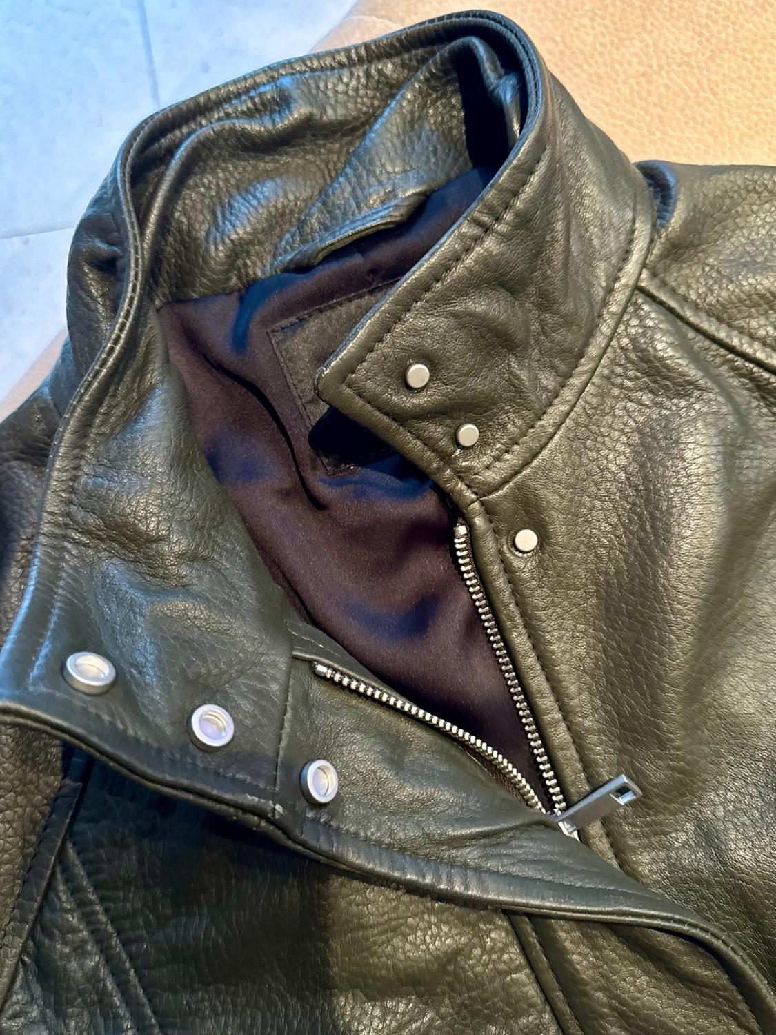 ZW COLLECTION LIMITED EDITION LEATHER BOMBER JACKET - Image 3