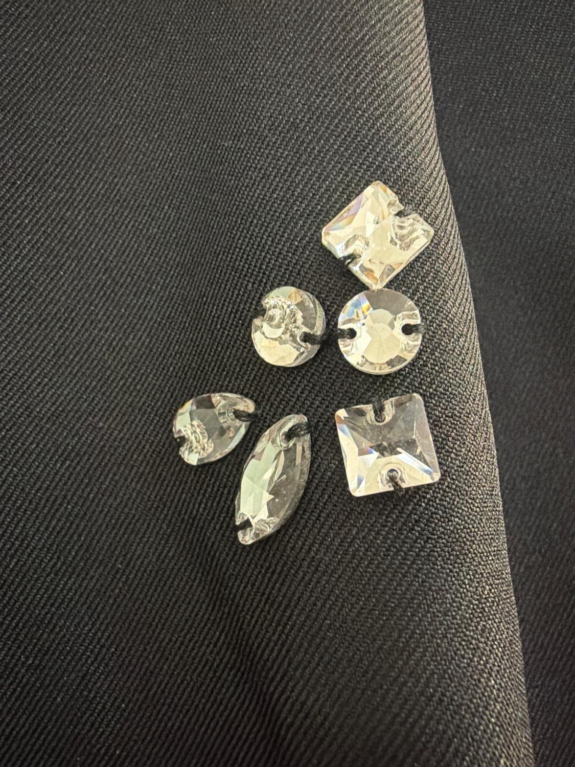 HIGH WAISTED DRESS PANTS WITH RHINESTONES - Image 4
