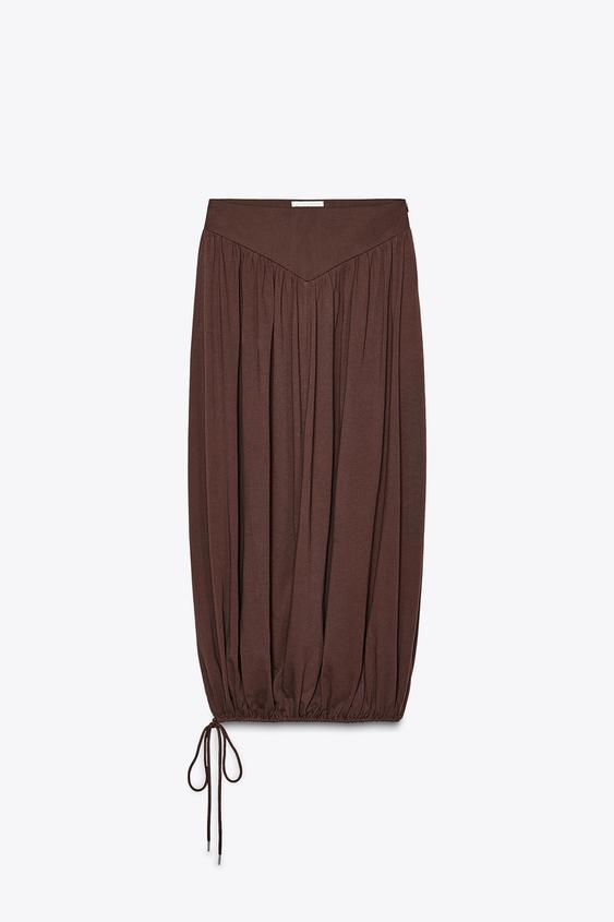 BALLOON MIDI SKIRT