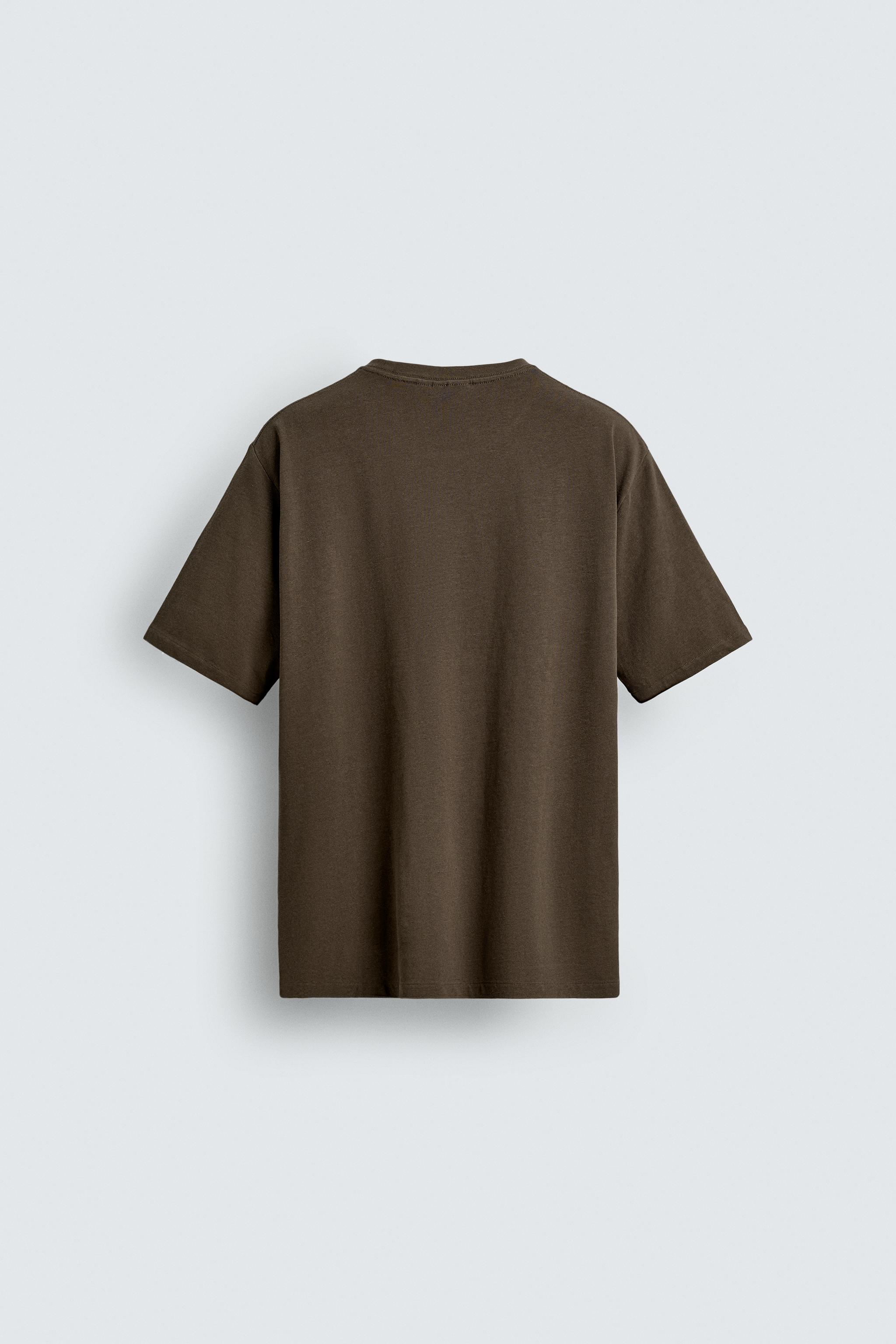 REGULAR FIT COTTON BLEND T-SHIRT