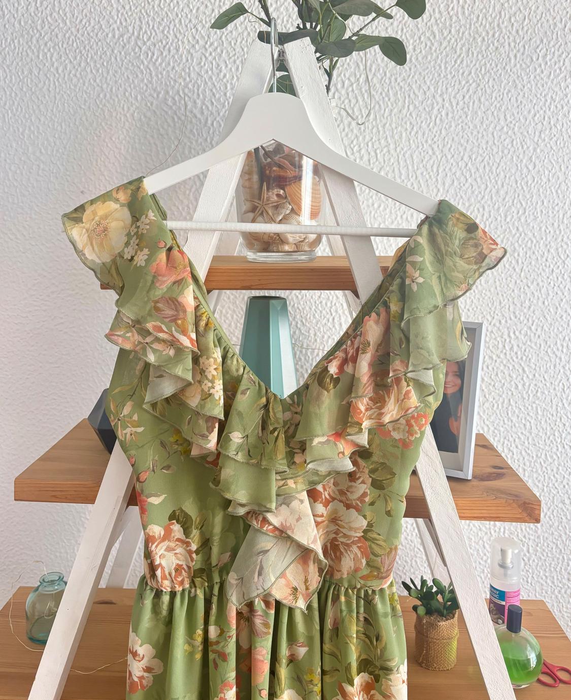 RUFFLED PRINTED DRESS - Image 2