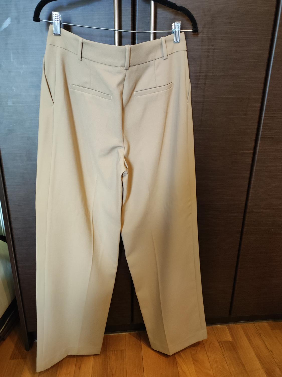DARTED WIDE-LEG TROUSERS - Image 3
