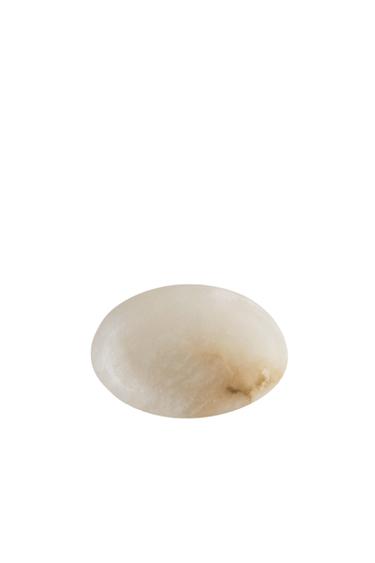 ALABASTER BATHROOM SOAP DISH - White by Zara