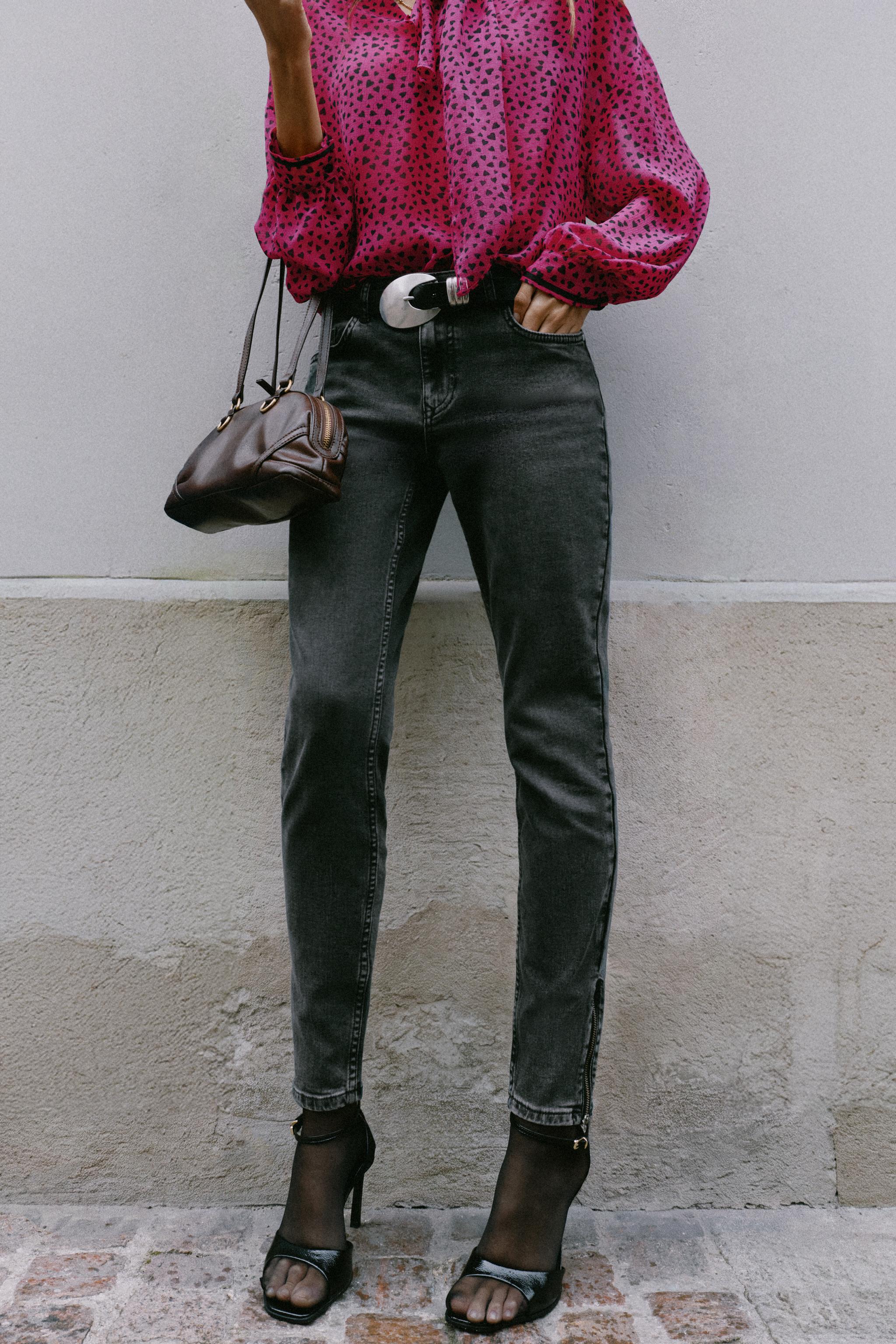 Z1975 LOW RISE SKINNY ZIPPER JEANS