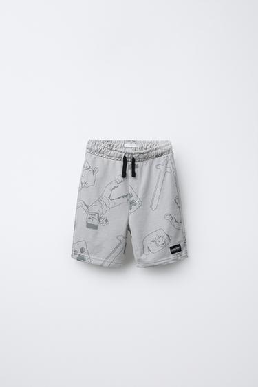 BERMUDA FELPA MINECRAFT © MOJANG AB. ™ - Gris de Zara - Imagen 0