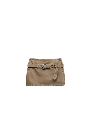 TRF DENIM MINI SKIRT