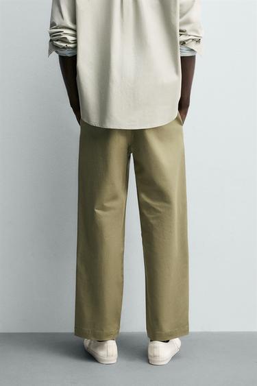 PANTALON CHINO STRAIGHT FIT - Verdâtre de Zara - Image 2