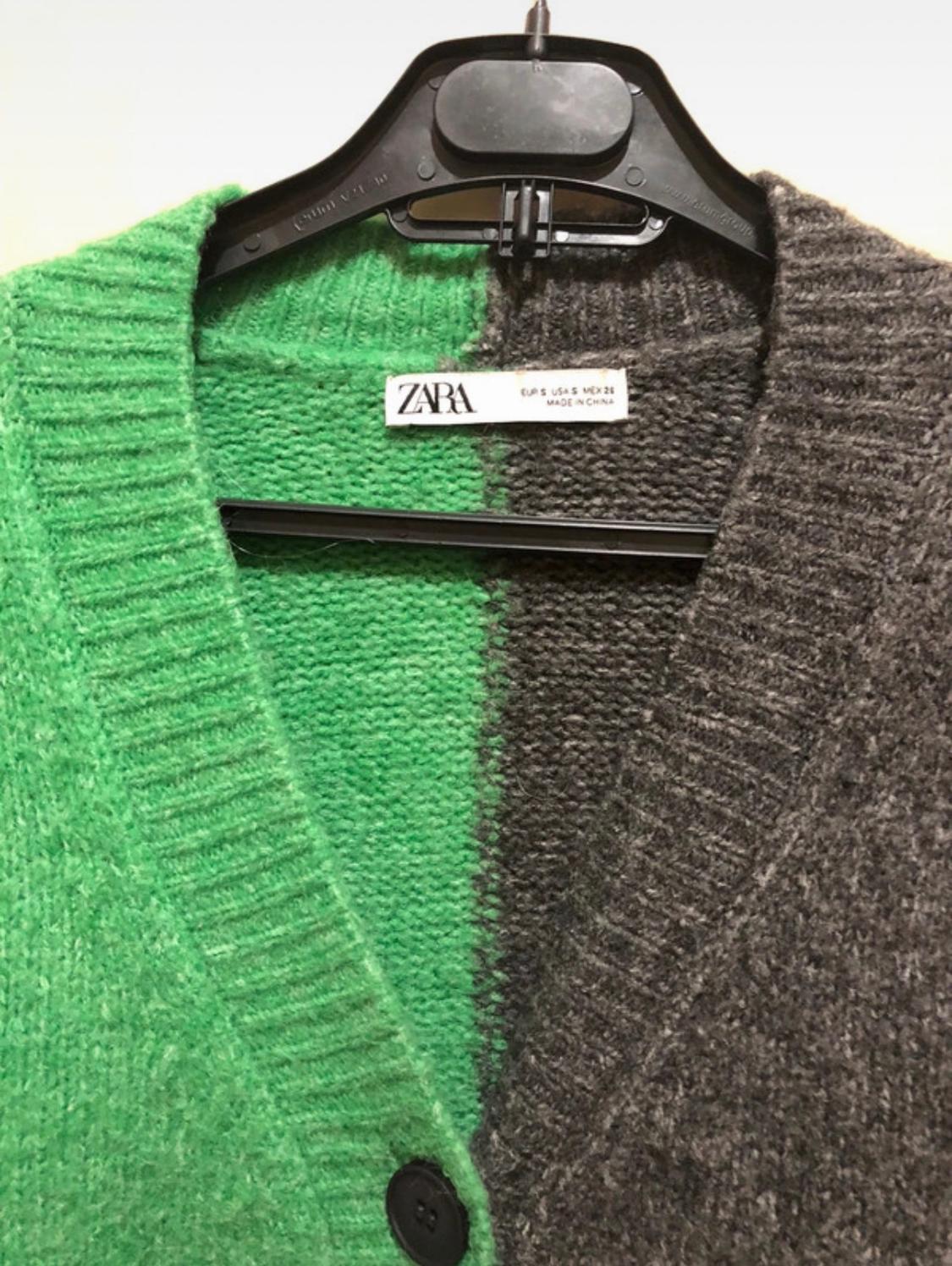 CONTRASTING KNIT CARDIGAN - Image 3