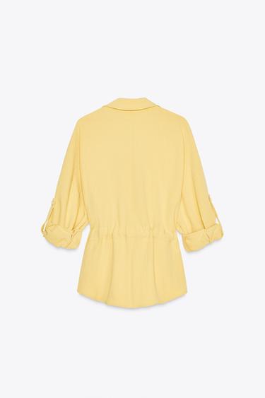 CHEMISE SAFARI - Jaune de Zara - Image 4