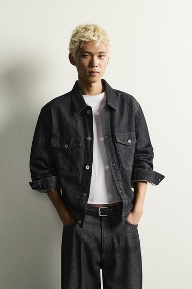 Zara 基本款牛仔外套 - 靛青色