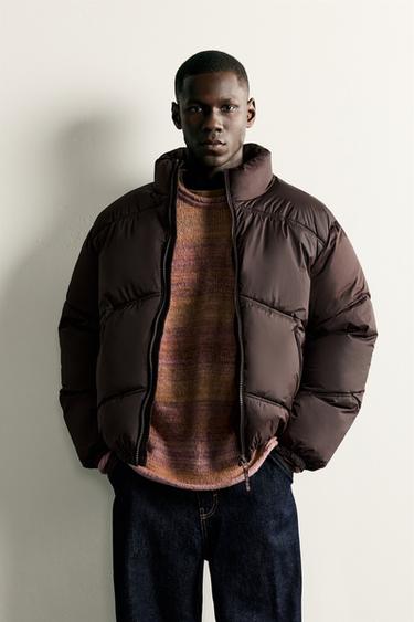 POCKET PUFFER JACKET - Brown by Zara