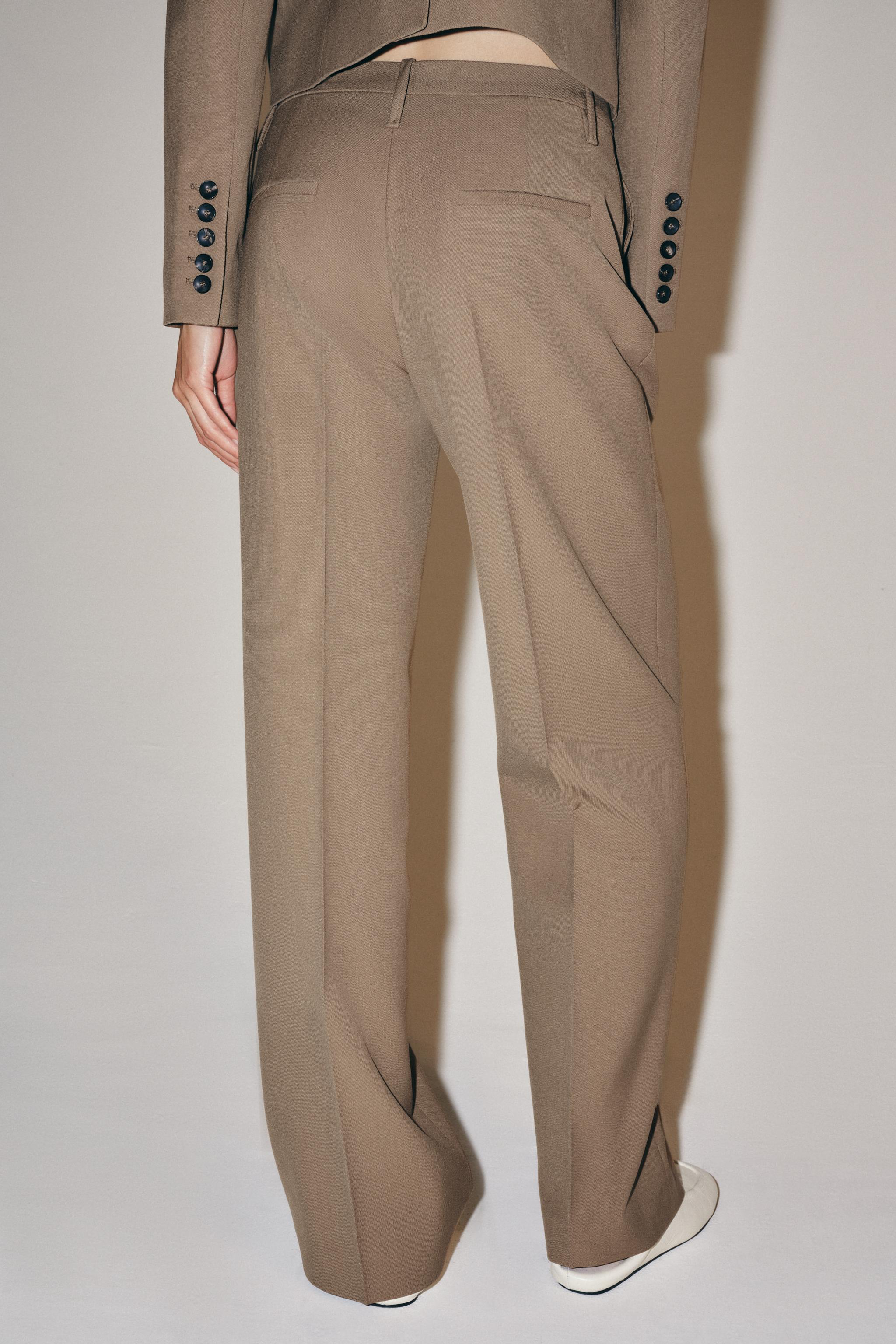 Zara ZW COLLECTION KEMERLİ PANTOLON görsel 3