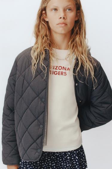 PADDED JACKET HOODIE HOOD - Anthracite grey by Zara