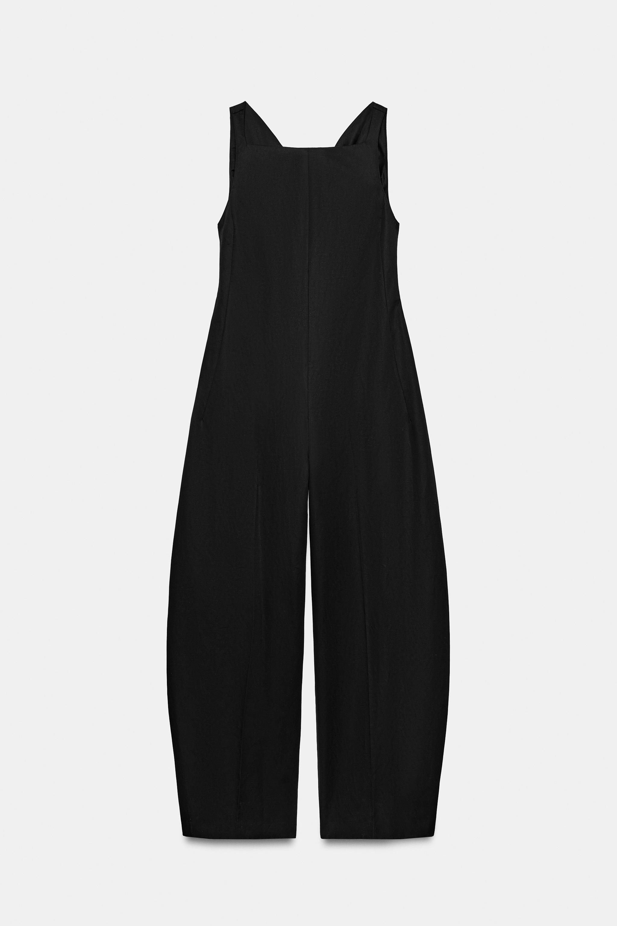 Zara ZW COLLECTION DRAPED BACK JUMPSUIT — фото 7