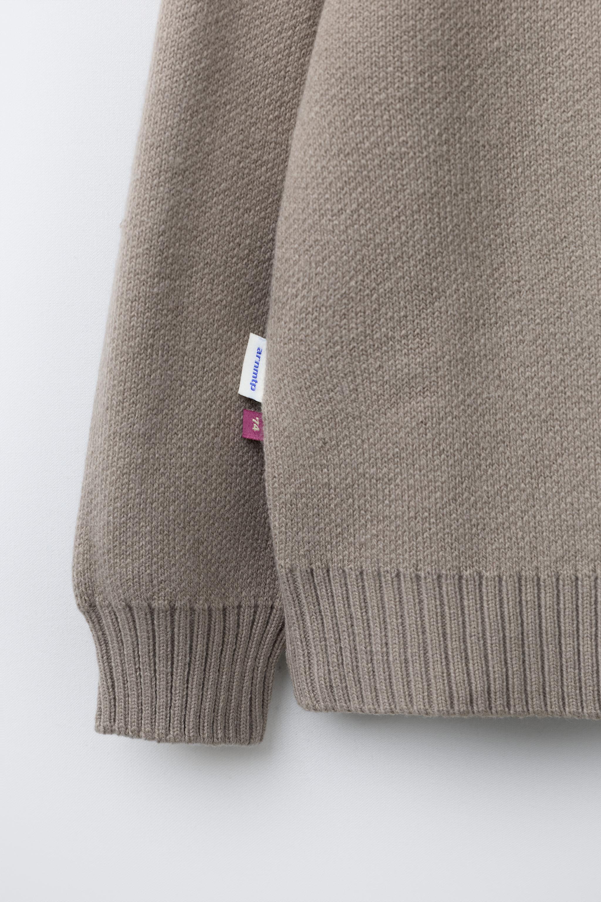 KNIT JUMPER WITH PRINTED TEXT