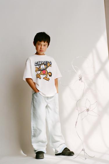 Zara GARFIELD © PAWS INC PRINT T-SHIRT - White