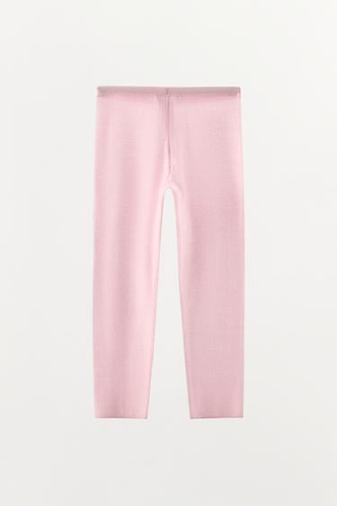 LEGGINGS CAPRI PUNTO BOTONES - Rosado de Zara