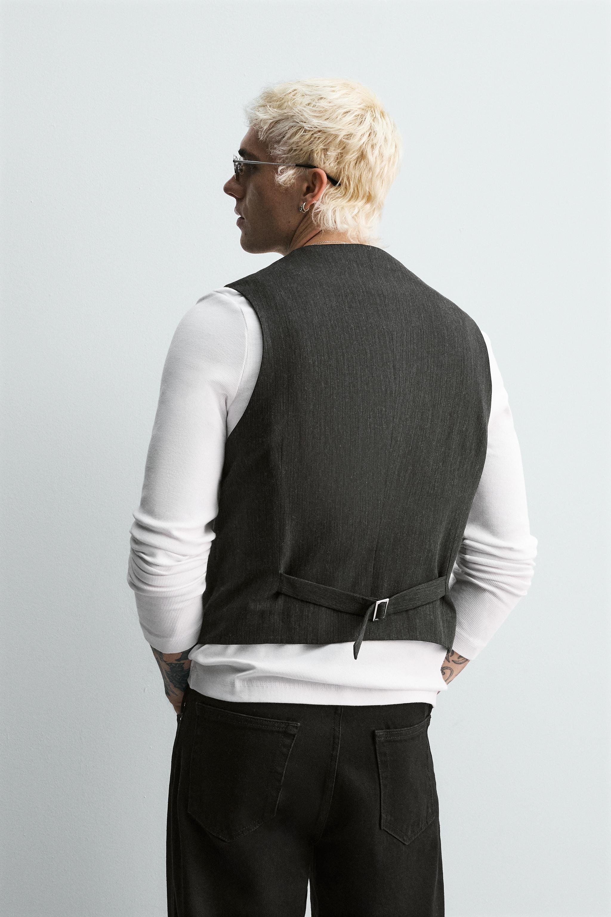 LIMITED EDITION TEXTURED VEST - Greenish | ZARA Canada