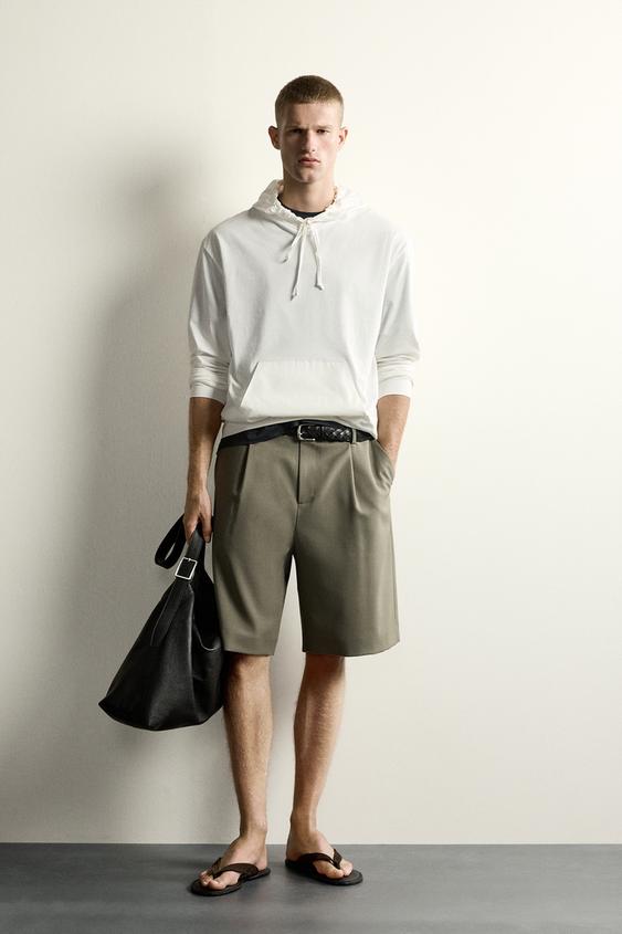 LIGHTWEIGHT CONTRAST HOODIE - White by Zara - Image 0