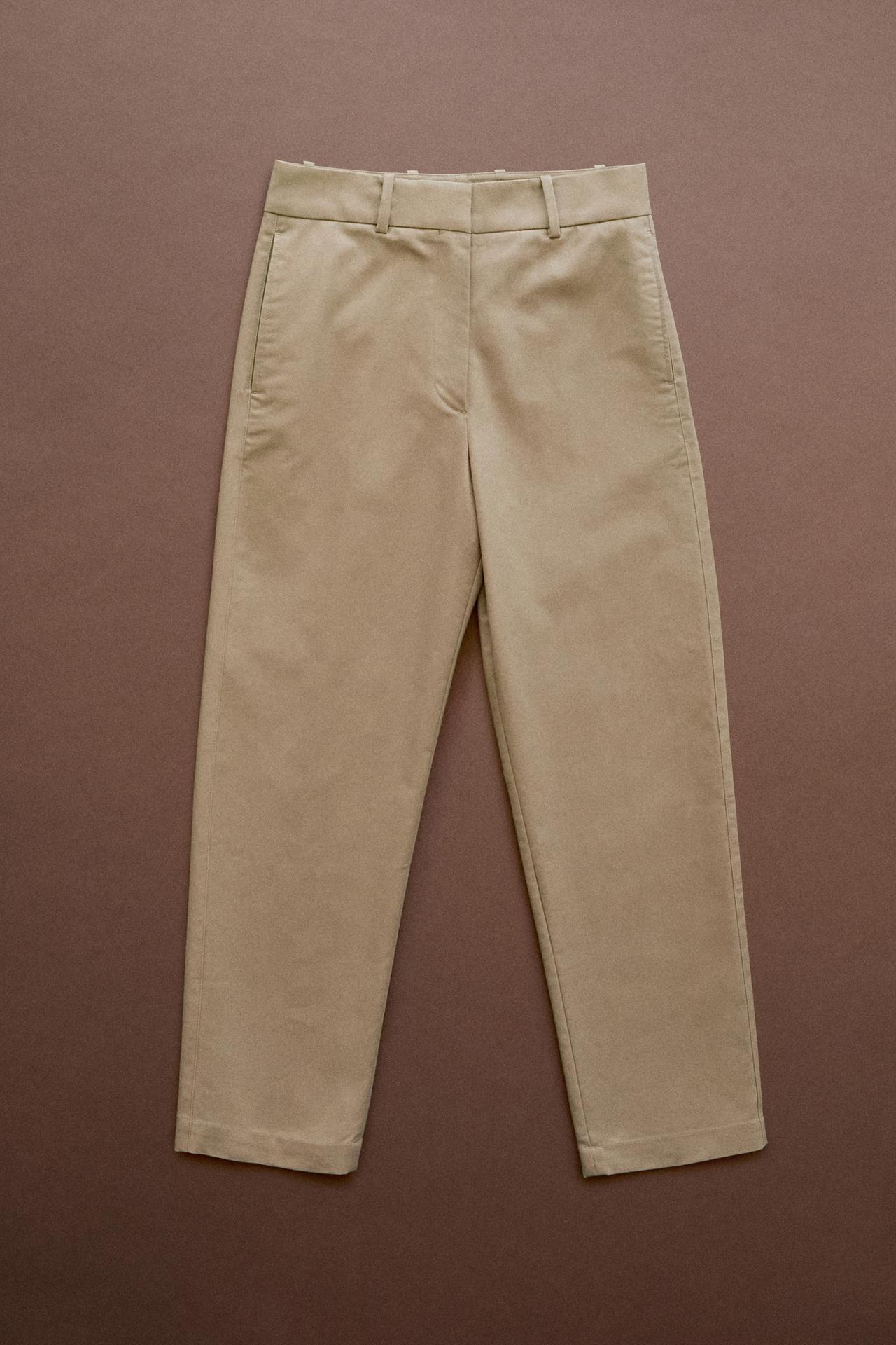 Adjustable tab trousers - STUDIO — Dark mink